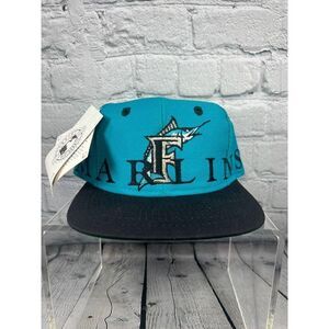 Vintage Florida Marlins SnapBack Big Logo NWT The Game